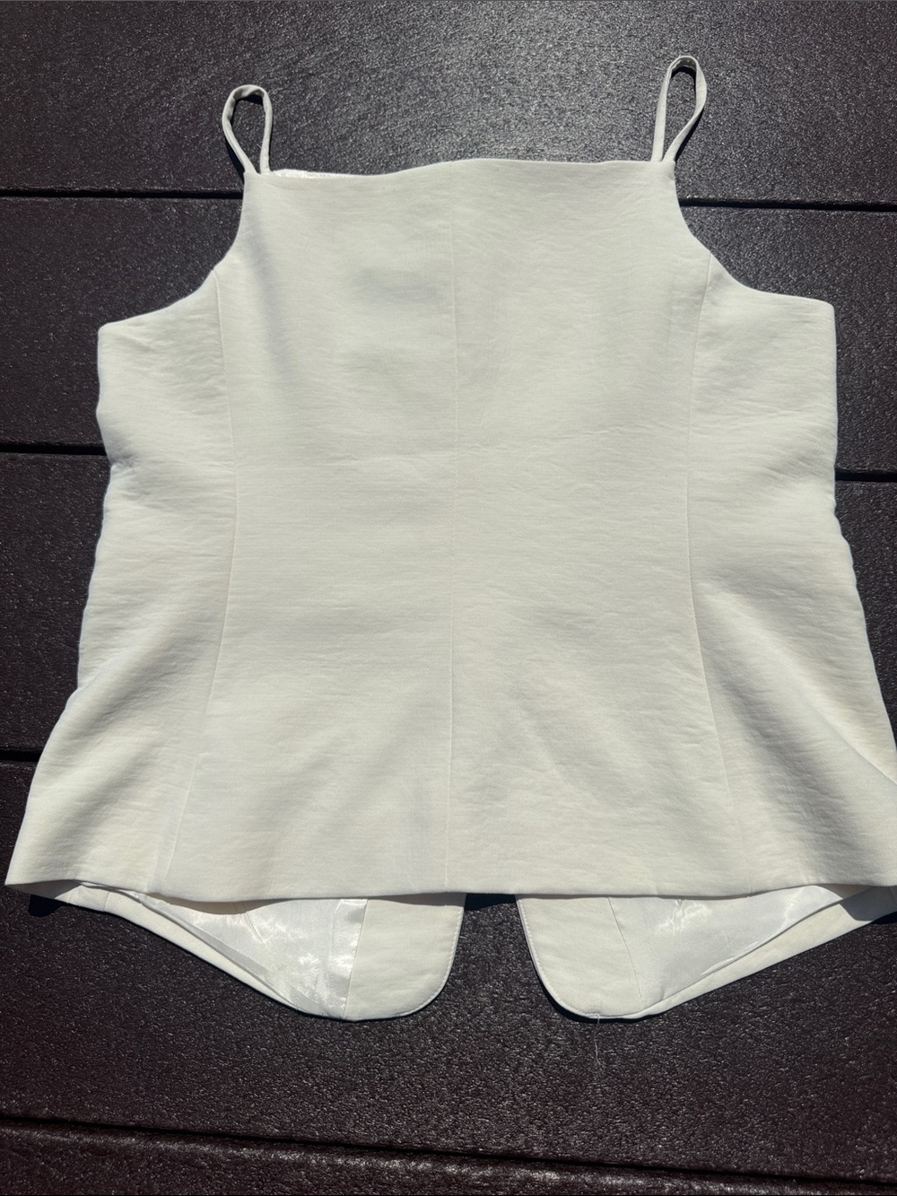 Christian Lacroix Cream Button-Front Sleeveless Vest - Picture 6 of 6